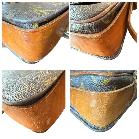 Louis Vuitton Monogram Vintage Cartouchière-Style Crossbody Shoulder Bag - Picture 9 of 11